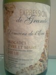Domaine de l’Ecu_Muscadet Sevre et Maine sur lie_Expression de Granit_2004